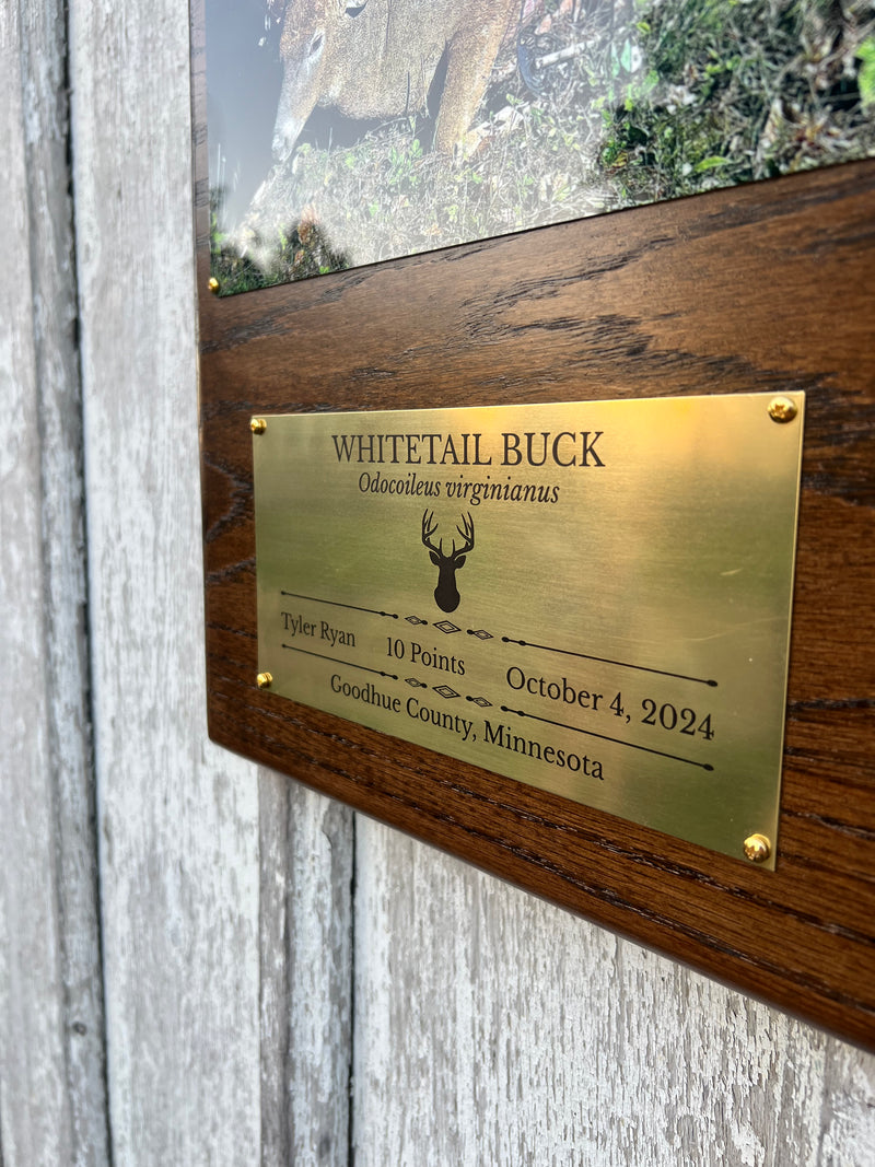 Walleye and deer plaques